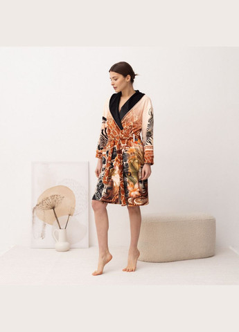 Халат женский из плюшевого велюра эксклюзивный Wild Africa 18355 L-XL FlexDress (336766969)