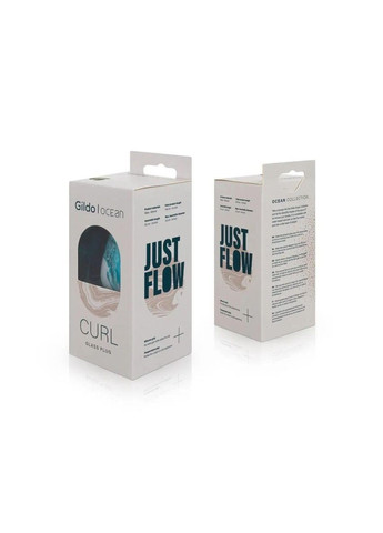 Стеклянная анальная пробка - Ocean Curl Glass Butt plug Gildo (303901992)