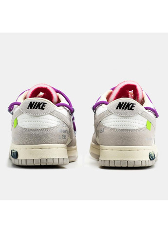 КРОССОВКИ ЖЕНСКИЕ NIKE SB DUNK LOW OFF-WHITE LOT 15 OF 50 НАЙК СБ ДАНК No Brand белые демисезоны (368868858)