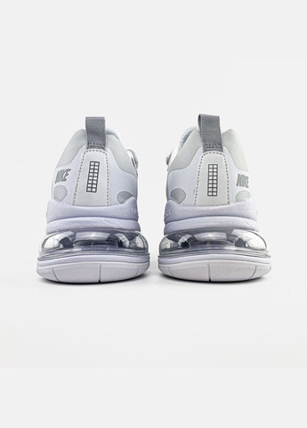 Білі Осінні кросівки чоловічі nike 270 react white reflective | найк 270 реакт білі No Brand