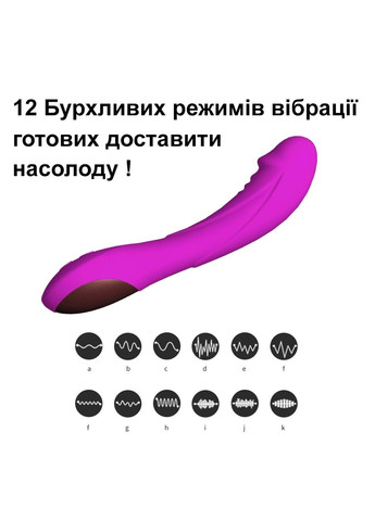 Вібратор для стимуляції зони G та клітора (USB, фіолетовий) We Love (284278496)