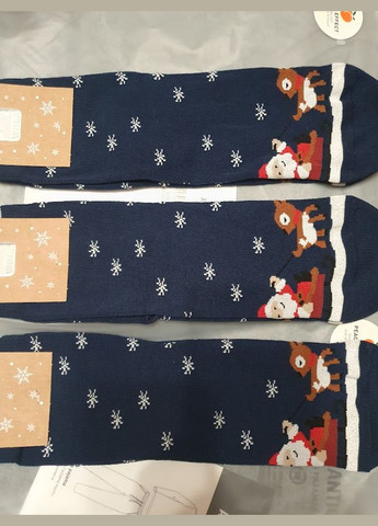 Сині жіночі новорічні шкарпетки Wola новорічні (311199169)