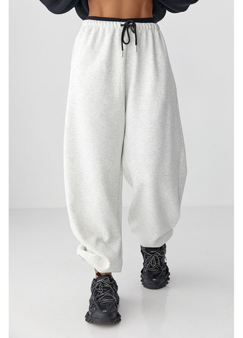 Широкие спортивные штаны с начесом Lurex (366241633)