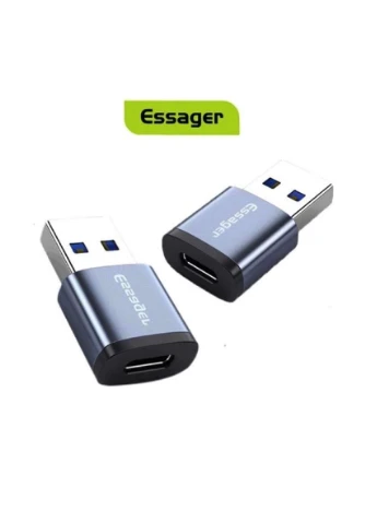 Адаптер Soray OTG (TypeC Female to USB -AMale) USB3.0 Adaptor grey (EZJCA-SRB0G) (EZJCA-SRB0G) Essager (297987401)