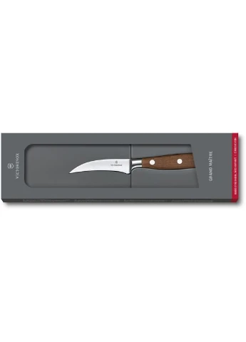 Кухонный нож Grand Maitre Wood Shaping 8см изогн. с дерев. ручкой (GB), для декорирования Victorinox (394043468)