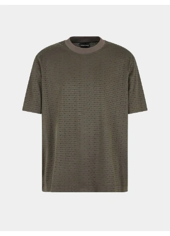 Хакі (оливкова) футболка 9134589 5o3015 Emporio Armani