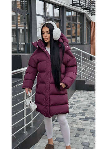 Бордовий зимній Пуховик Vakko