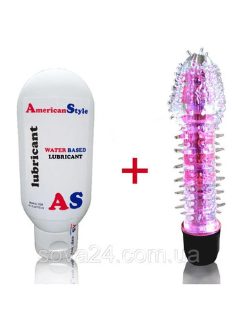 Силіконовий вібратор із шипами вагінально-анальний з лупикантом полуничним Рожевий No Brand (340914882)