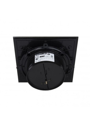 Вентилятор сверхтонкий стеклянный MMP100 черный глянец с обратным клапаном MMotors JSC (300801200)