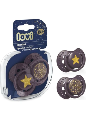 Набір пустушок Stardust 0-3 міс 2 шт Violet (22/892_violet) Lovi (323049221)