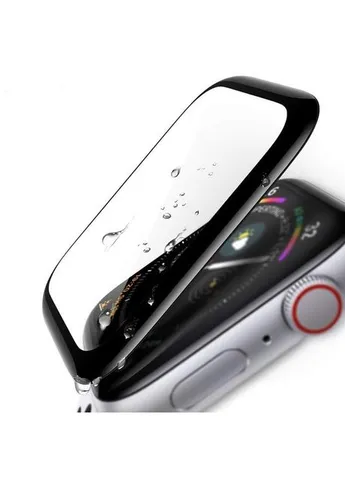 Защитное стекло 5D Full Glue для Apple Watch iWatch Series 4 / 5 / 6 40 mm Black (0.21 мм) Mocolo (402258156)