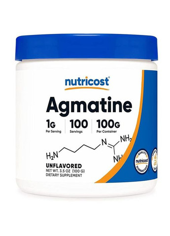 Агматин Agmatine 100 g Unflavored Nutricost (291848535)
