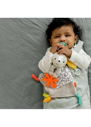 М'яка розвиваюча іграшка-прорізувач DobabyDoo Активний заєць () Fehn 4001998049046 (366578302)