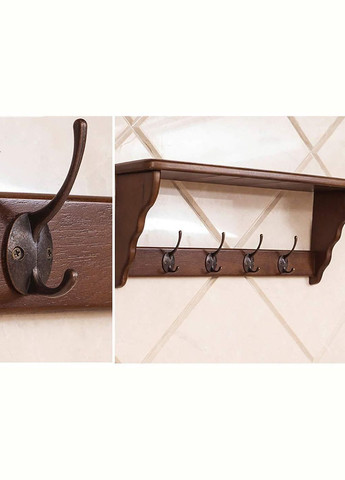 Вішалка для одягу з дерева Тербон мокко (ВДО-004210) No Brand (327868530)