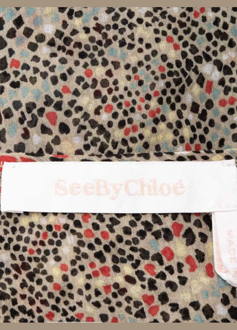 Серое праздничный, коктейльное, деловое, пляжное, карнавальный, откровенный, повседневный, кэжуал, вечернее стильное летнее платье see by платье-комбинация, а-силуэт, силуэтная Chloe сердечки