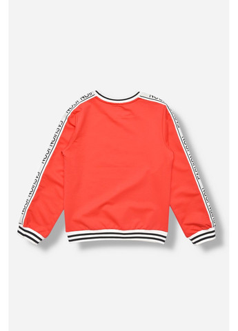 Кофта дитяча для дівчинки червоного кольору з принтом Let's Shop (365310295)