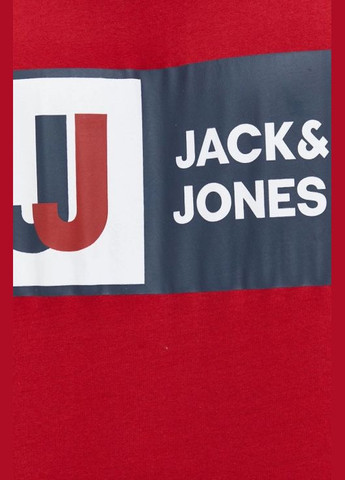 Червона футболка Jack & Jones Бавовняна