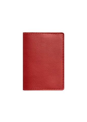 Кожаная обложка для паспорта и военного билета 1.3 красная (A-026865) BlankNote (329186709)