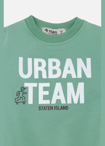 Yuki свитшот для мальчика цвет оливковый цб-00243377 оливковый трикотаж