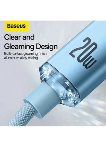Кабель Data Cable USB-C to iP 20W 1m Galaxy Blue (P10373001311-00) Baseus Gem Fast-Charging (362219546)