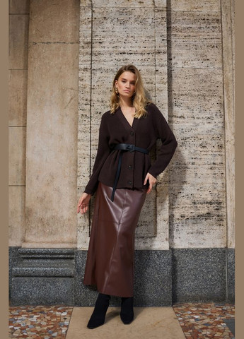 Жіночий подовжений кардиган із натуральної пряжі (2793) Triko Bakh (334710468)