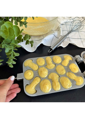 Форма алюмінієва для випікання печива на плиті горішниця горішниця «Лісові частування» (горішки та грибочки) Ласунка (314908781)