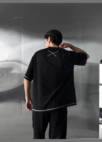 Чорна стильна оверсайз футболка💥 Luna