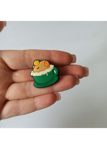 Подарунковий набір Капібара - сумочка, пін, блокнот, листівка, наклейки No Brand (363558831)