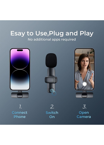 Бездротові петличні мікрофони універсальні 2 шт комбінований YRF Amazon (343274313)