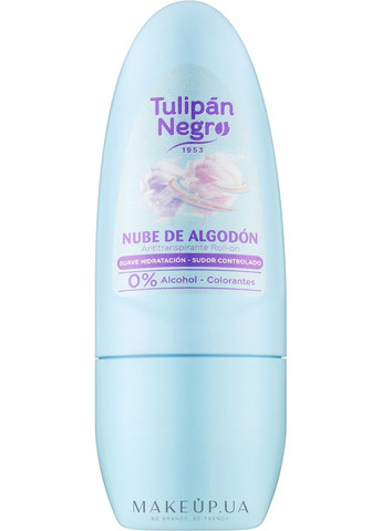 Дезодорант кульковий "Бавовняна хмара" Deo Roll-On 50ml (1240427-31099889) Tulipan Negro (368664335)