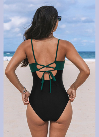 Черный летний купальник CUPSHE