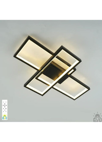 Керована світлодіодна люстра SVEN 70W 3S SMART 550x360x75-BLACK-220-IP20 ESLLSE (365650646)