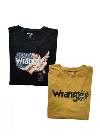 Чорна футболка з коротким рукавом Wrangler