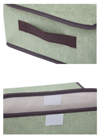 Короб-органайзер для зберігання з кришкою 26*18.5*16 см Зелений (ОД-109-51) No Brand (371809844)