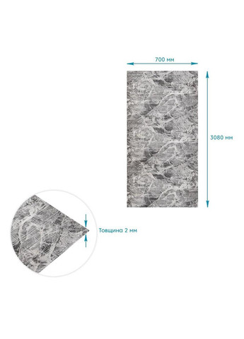 R061-2 Панель стінова у рулоні 3D 700мм*3,08м*2мм мармур чорний (D) SW-00002536 Sticker Wall (330608623)