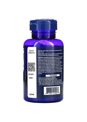 Витамины и минералы Vitamins D and K with Sea-Iodine, 60 капсул Life Extension (293416649)