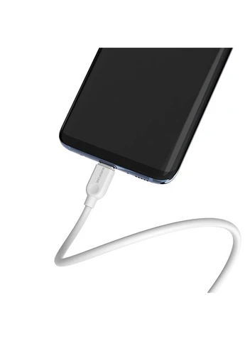 Кабель BX14 USB to Type-C 2.4A, 2m, PVC, TPE connectors, White Borofone (388967110)