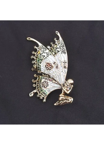 Брошь золотистая в виде феи ангела 5 см AurumLux207 Fashion Jewelry (356459442)