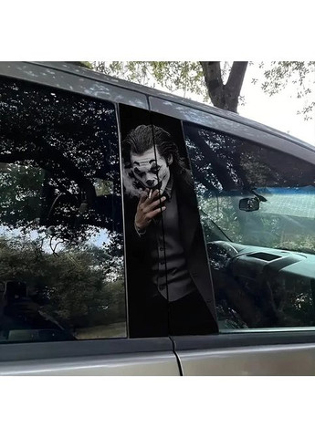 Наклейки на стойки дверей авто 3D TUNING STUDIO Джокер курит 500х220х0.15мм=2штуки No Brand (362500222)