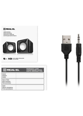 Акустическая система (EL121100020) Real-El S-10 USB Black (366160458)