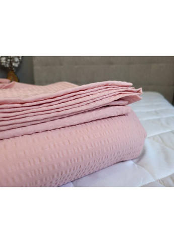Постільна білизна Персиковий GS153, ранфорс гофра (жатка) Евро розмір, наволочки 70/70 No Brand (363191221)