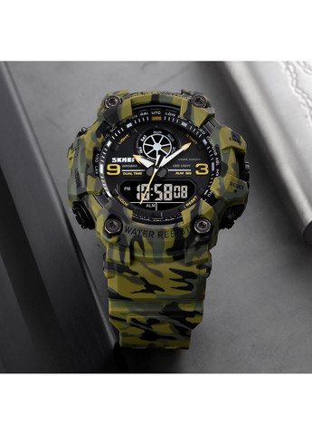 Годинники 1818 Military для чоловіків військові з будильником та секундоміром спортивні камуфляжні ProDobro (367264859)