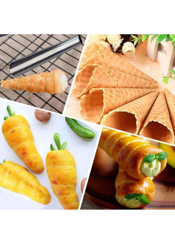 Кондитерські конуси для випічки трубочок «Каннолі» 100 мм (20 штук) Master Class (373313712)