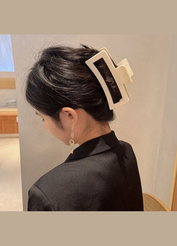 Крабик-зажим для волос Матовый Белый (AN0103240) ANbeauty (356606869)