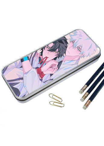 Пенал школьный для мальчика и девочки металлический Аниме Агенты Времени #015 7*18 см Silver No Brand (309158990)