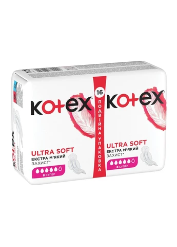 Прокладки Kotex Ultra Soft Super 16 шт. (268145741)