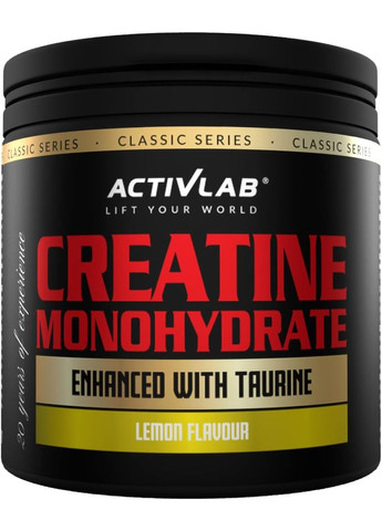 Креатин Classic Series Creatine Monohydrate with Taurine 300 g (Lemon) ActivLab (282479190)