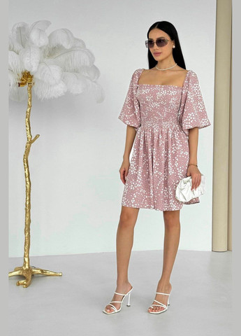 Кавова повсякденний, кежуал літня міні-сукня кольору кави Jadone Fashion
