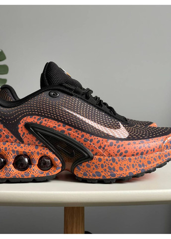 Кроссовки женские и мужские Nike Air Max DN safari black orange | Найк Аир Макс ДН черные оранжевые No Brand оранжевые демисезоны (361433178)