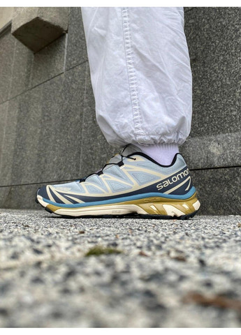 КРОСІВКИ ЖІНОЧІ SALOMON S LAB XT-6 BLUE BEIGE САЛОМОН ХТ-6 No Brand бежеві демісезони (368647161)